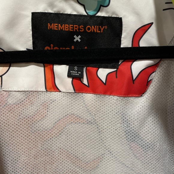 MEMBERS ONLY NICKELODEON RUGRATS -‎ Men's White Lined Hoodie Jacket - Size Small - Picture 5 of 7